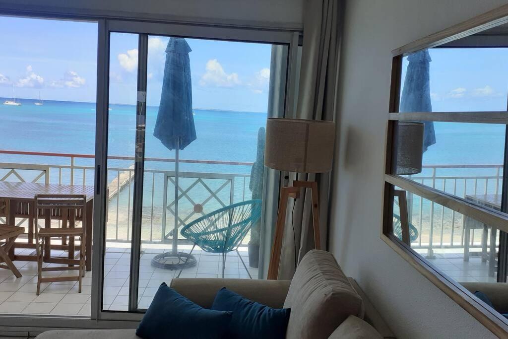 Superbe Studio Dolce Vita Vue Mer Plage Piscine Marigot  Ngoại thất bức ảnh